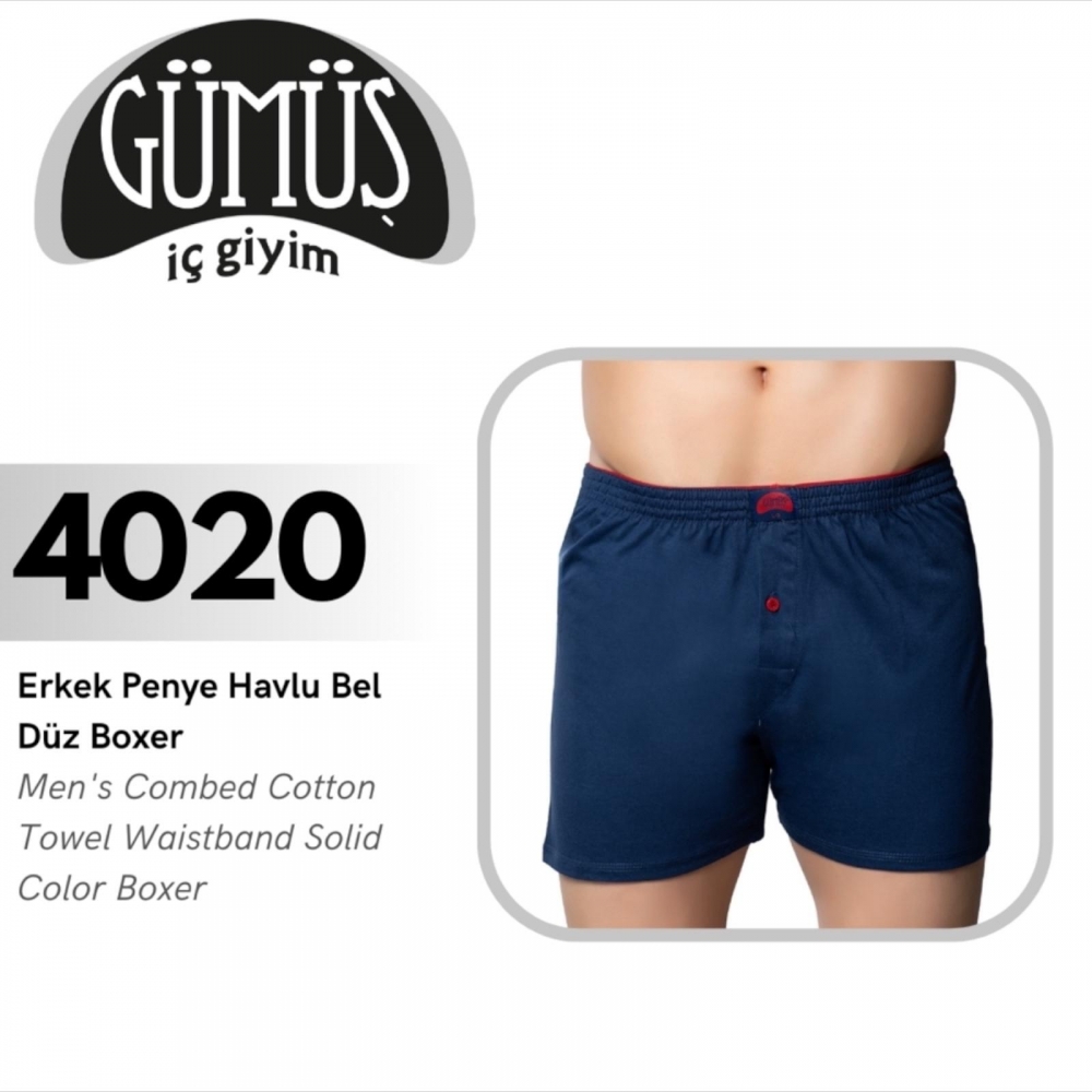 GÜMÜŞ 4020 XL ERKEK PENYE BOXER 