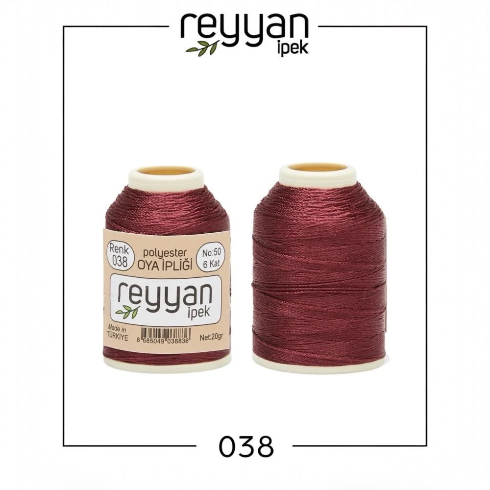 REYYAN İPEK 20 GR POLYESTER OYA İPLİĞİ
