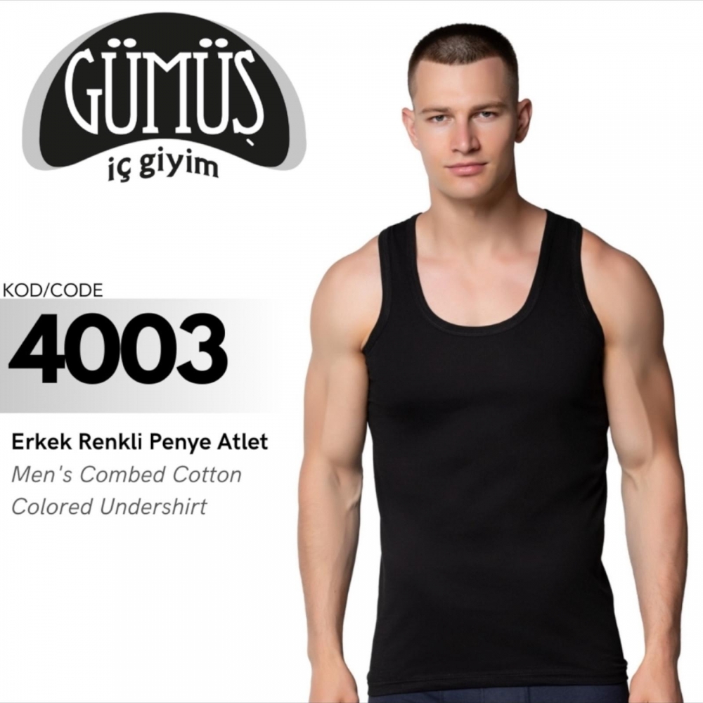 GÜMÜŞ 4003 M ERKEK RENKLİ PENYE ATLET