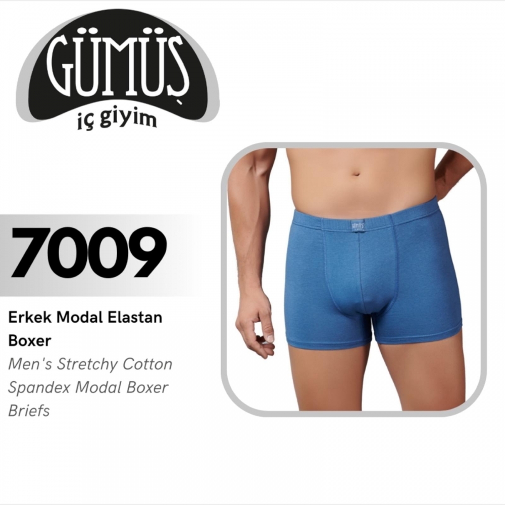 GÜMÜŞ 7009 L ERKEK MODAL  ELASTAN BOXER