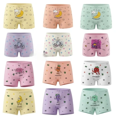 GÜMÜŞ 3069 KIZ ÇOCUK LİKRALI BASKILI BOXER 4 NUMARA